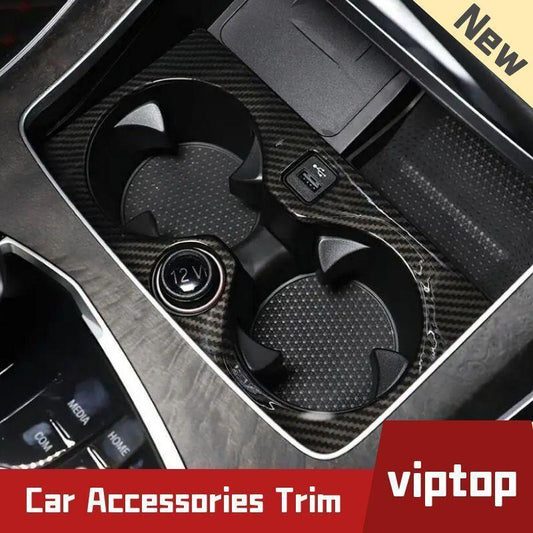 for BMW X5 X7 G05 G07 2019+ Center Cup Holder Frame Cover Trim Carbon Style