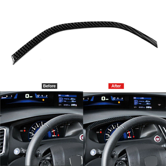 For Highlander 2008-2013 Radio Frame Panel Trim Cover Carbon Fiber Type A v
