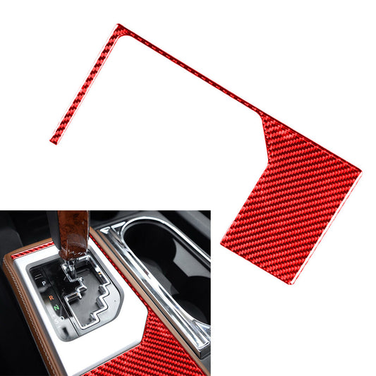 Schalttafel-Auenrahmenverkleidung f¨¹r for Toyota Tundra 14¨C21 Kohlefaser-rotes Auto