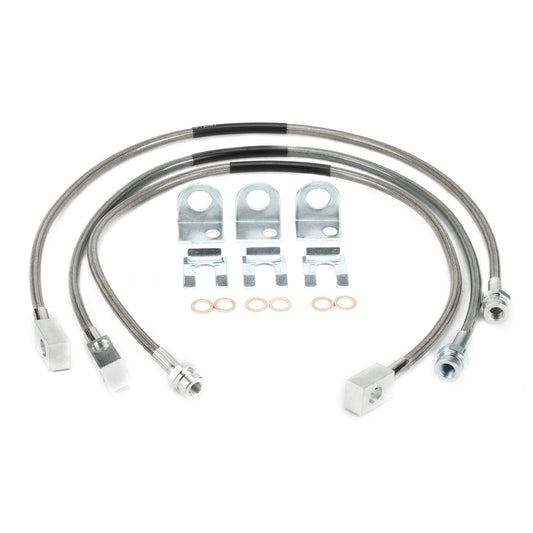 Fit 87-06 for Jeep for Wrangler TJ YJ 84-01 Cherokee XJ Extended Stainless Brake Lines Q