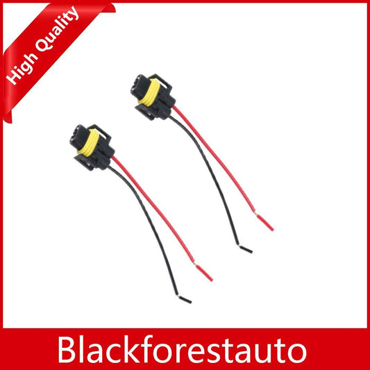 2pcs For HID LED Headlight Fog Light Bulb - H8 H11 Adapter Wiring Harness Socket Q