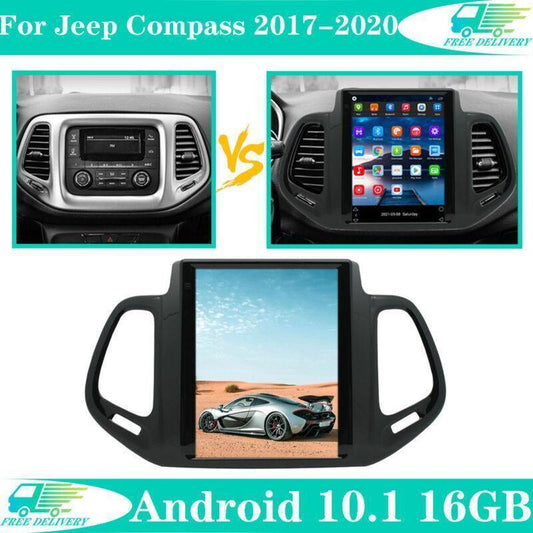 9.7 Vertical Screen Radio For 2017-2020 for Jeep Compass GPS NAVI Android 10.1 WiFi