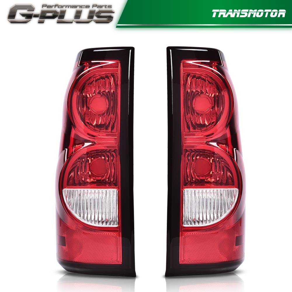 2-Piece Tail Light fit for 2003-2006 Silverado 1500 2500 3500 HD Brake Lights - v