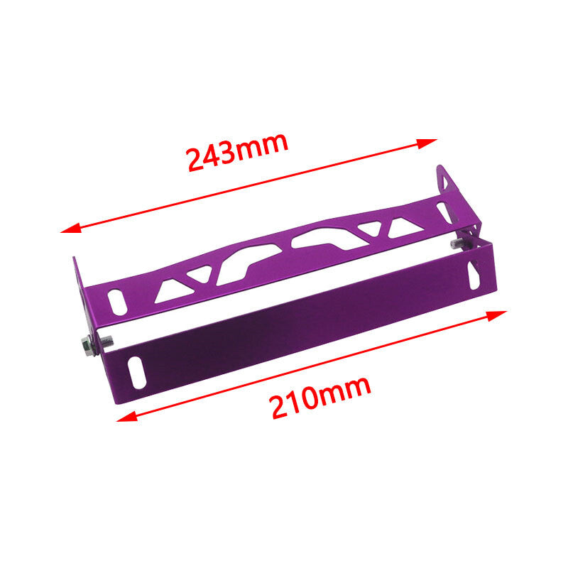 Universal Adjustable Tilt License Plate Frame Holder Aluminum Bracket Mount