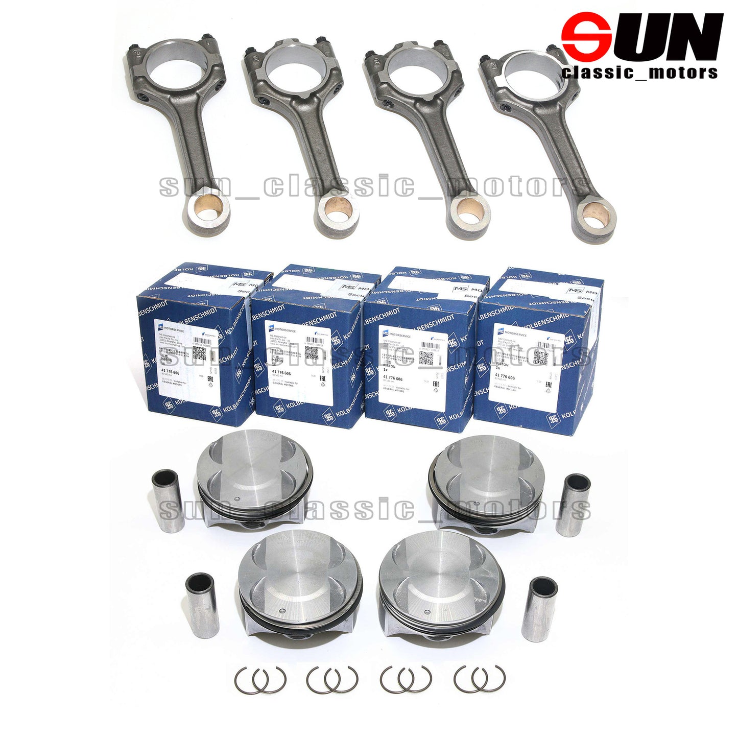 Engine Piston Rings & Connecting Rod for Sonic for Cruze Limited 1.8L 2011-2018