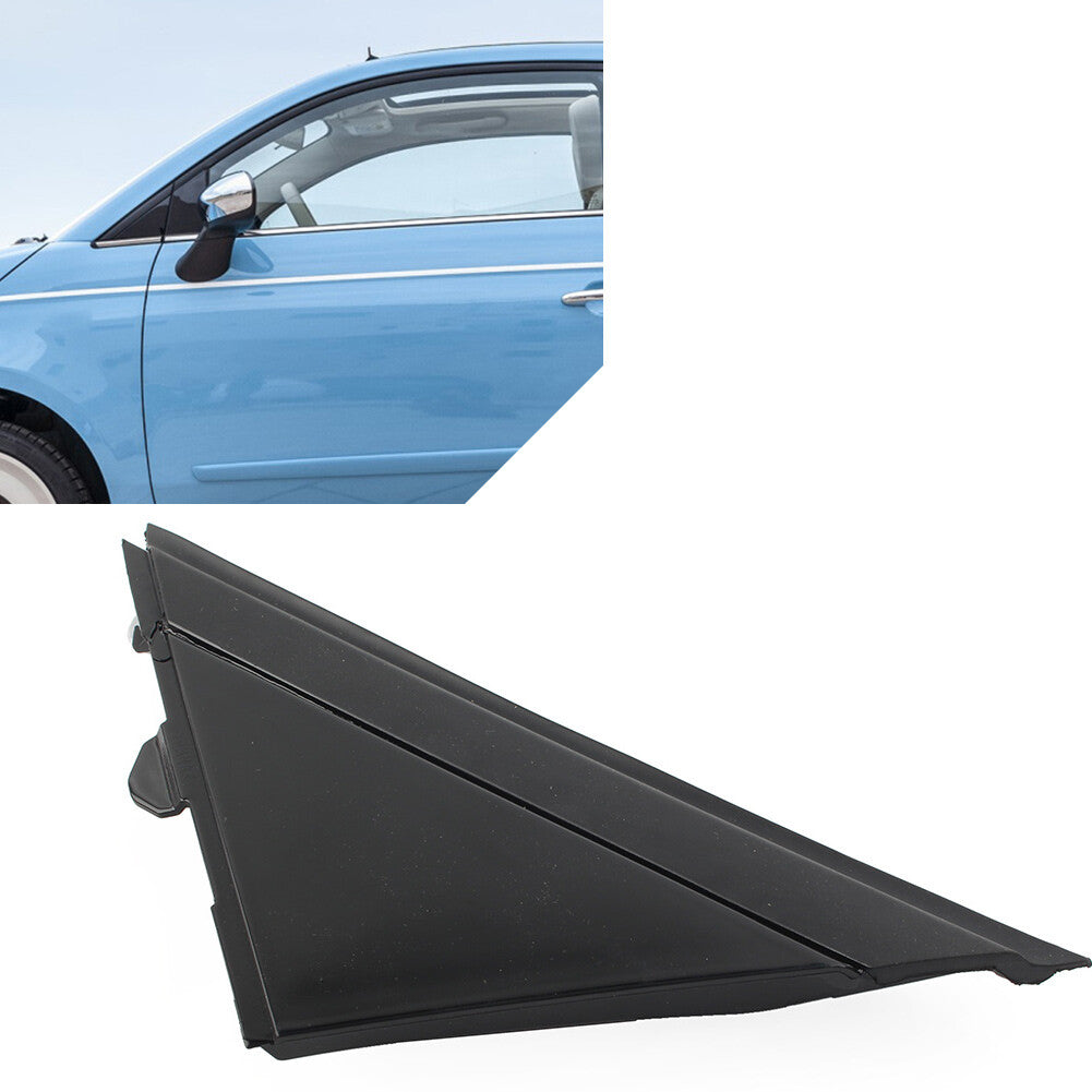 Door Mirror Flag Cover Molding 1SH16KX7AA Left Glossy Black for Fiat 500 2012-19
