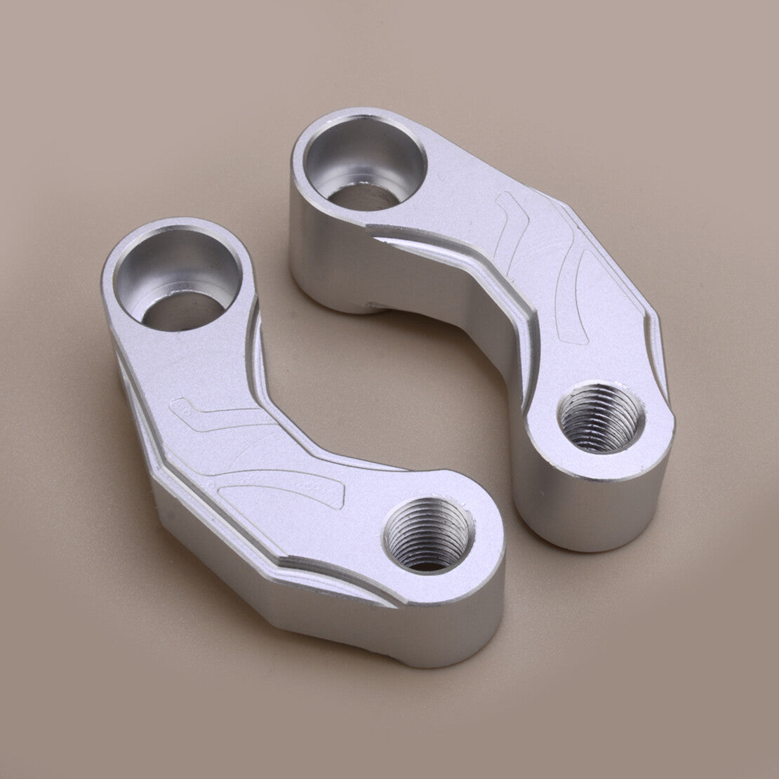 1Pair Motorcycle Rearview Mirrors Holder Mount Riser Extension Universal v