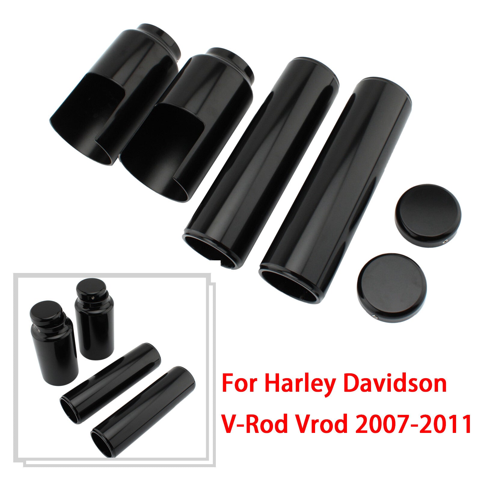 Full Fork Cover Set Fit for Harley Davidson V-Rod Vrod Night Rod Special 2007-2011 Q