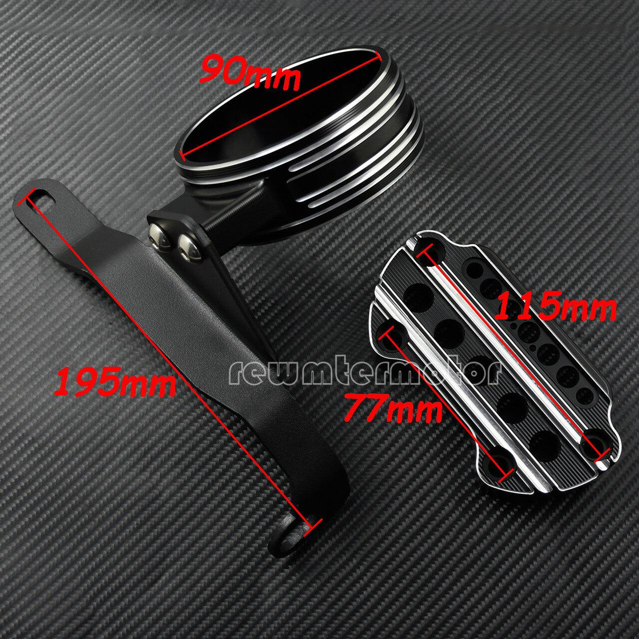 CNC Cut Side Speedometer Relocation Mount Bracket Fit For Sporster 883 2004-2018 Q