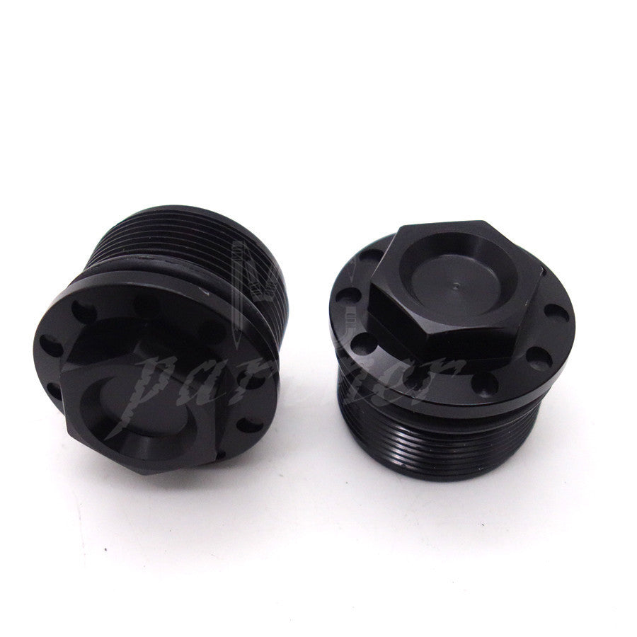39mm Black Anodized Fork Tube Cap Bolt for Harley Sportster 1200 883 1987-2016 Q