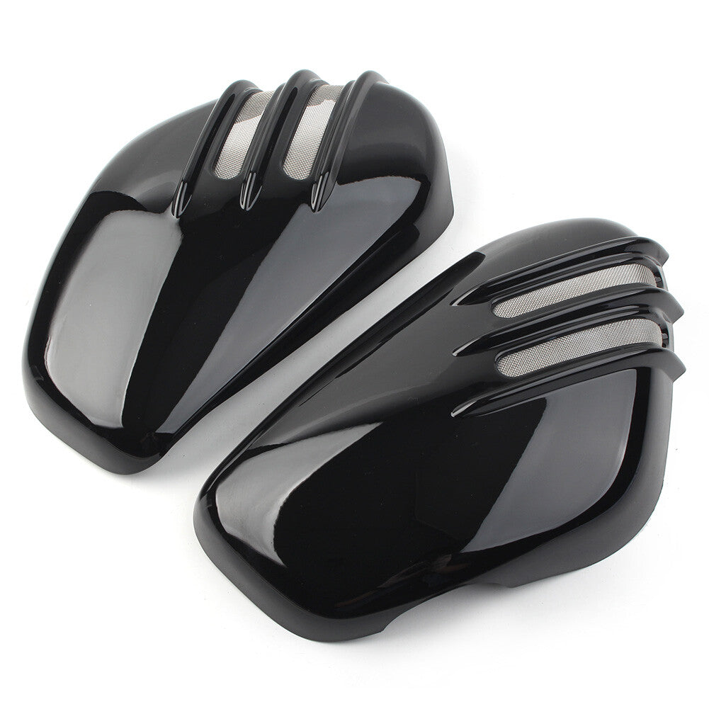 2x ABS Plastic Battery Side Cover Fit Bobber & Speedmaster 1200 Glossy Black