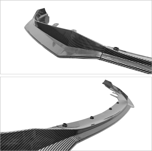 Lip gloss for the front bumper with carbon fiber styling, suitable for BMW 4 Series G22 G23 2020 - 2024 Coupe. Q