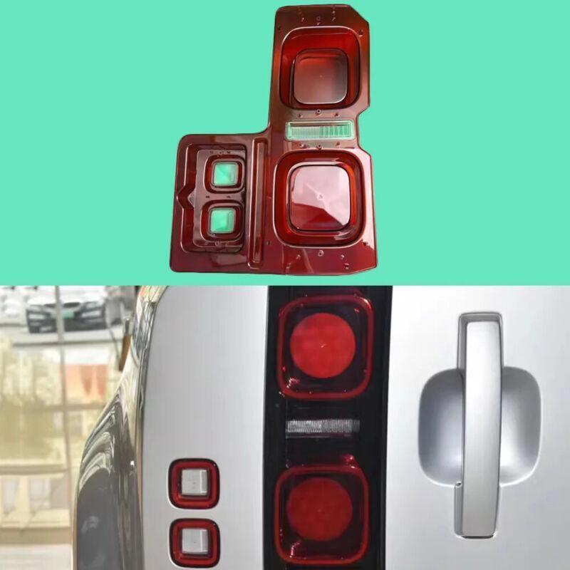Left Side for Defender 130 110 90 2020-24 Red Rear Tail Light Lens Cover Replace n