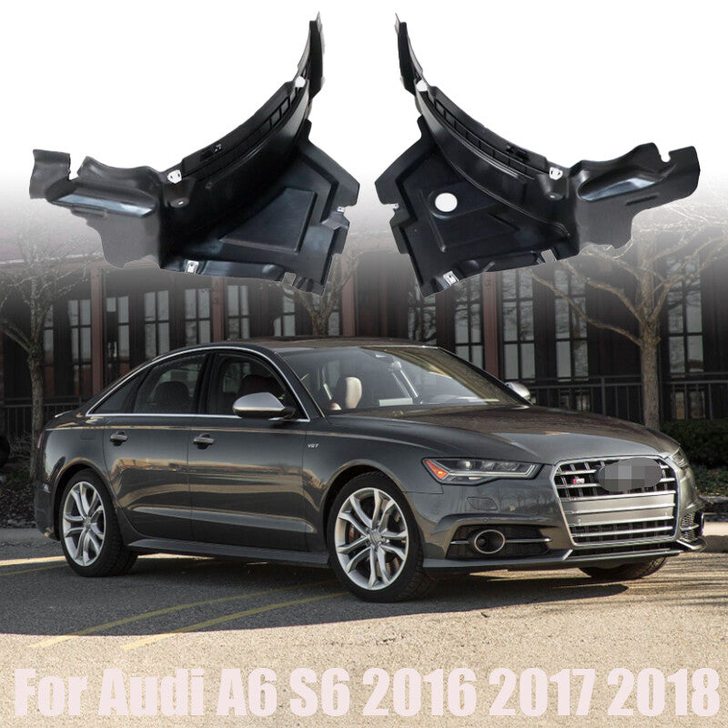 Front Section Fender Liners for Audi A6 S6 2016 2017 2018 Front Left+Right Side n