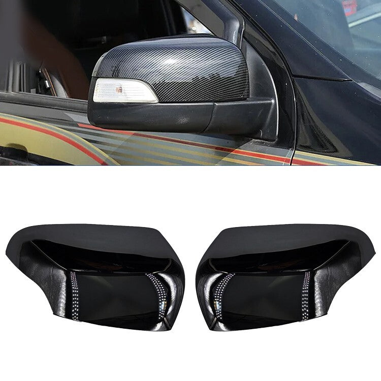 2pcs Black Door Wing Mirror Cover Rearview Mirror Housing For The For v