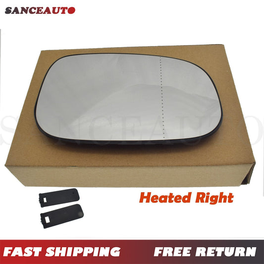 Right-side heated mirror glass with support suitable for Volvo S80 S60 S40 V60 C30 V70 30762572- n