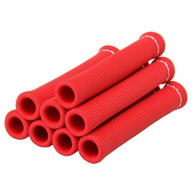 8Pcs Universal Spark Plug Wire Boots Heat Insulating Sleeve Protector High Heat