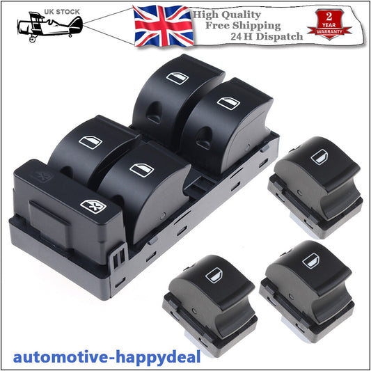Master 3 Single Window Switch for Audi A4 B6 A4 B7 8E0959851B 4F0959855A
