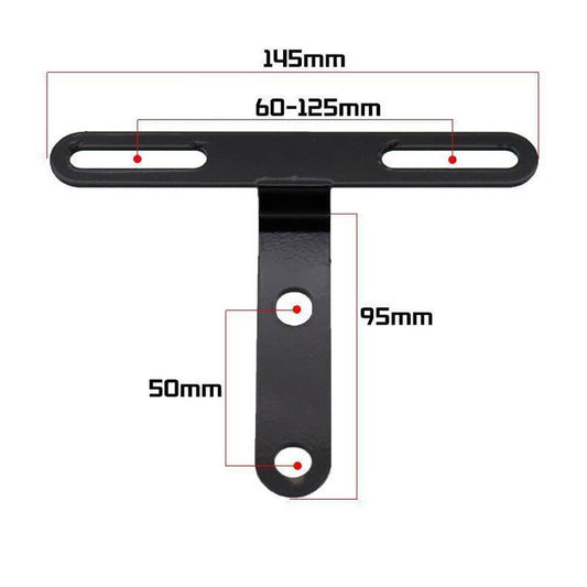 Motorcycle License Plate Holder Frame Bracket Moped Tail Rear Fender Mount Part v