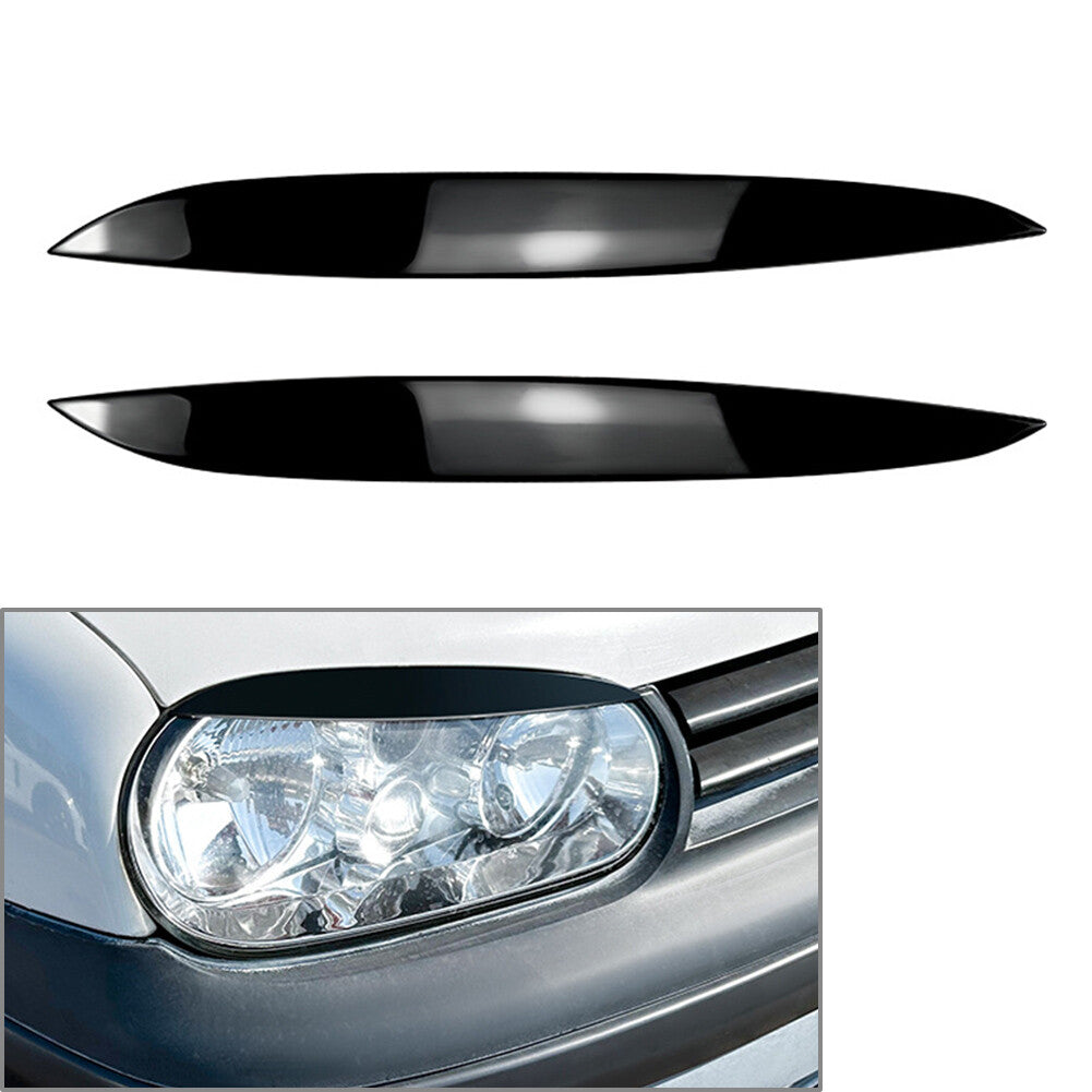 Car Headlight Eyebrow Eyelid Cover Trim for VW for Golf MK4 1997-2005