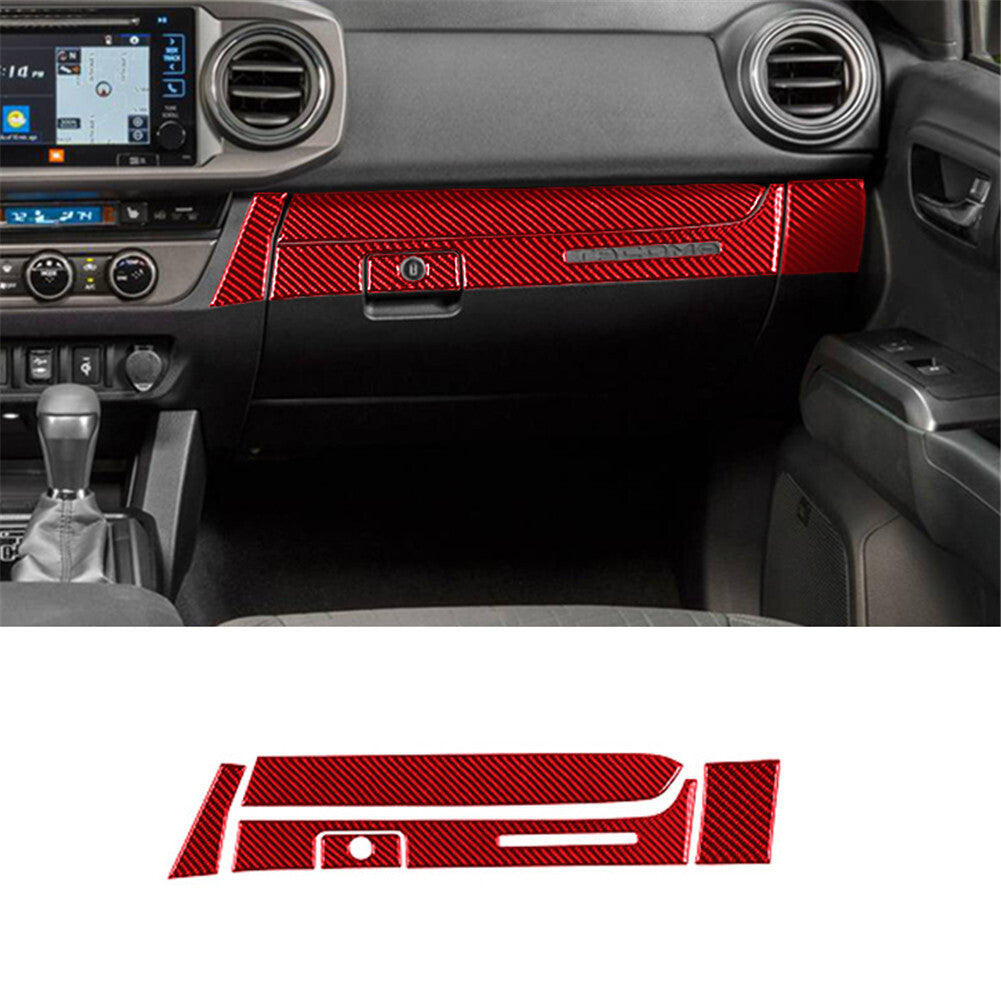 Red Carbon Fiber Center Display Frame Cover Trim For X3 F25 X4 F26 2011-2017 v