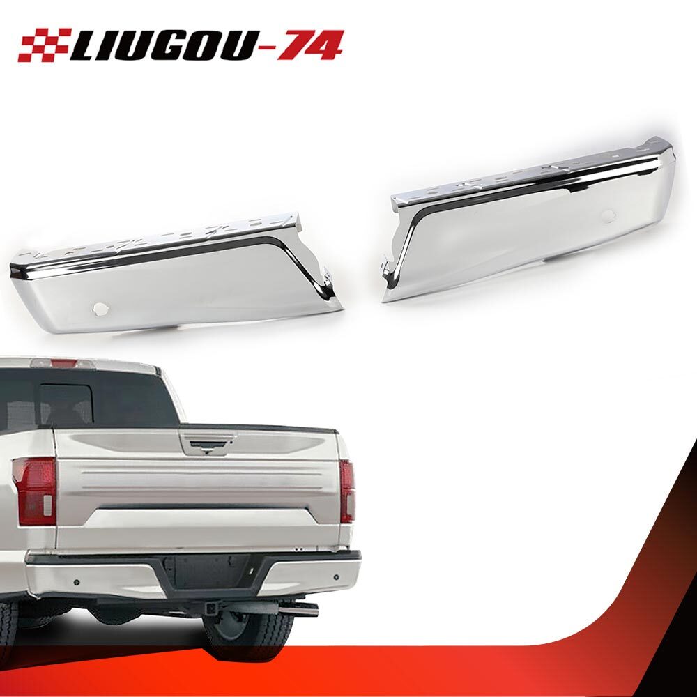 Steel left and right rear bumper ends for 15 - 20 for F150 with Park Brand New - v