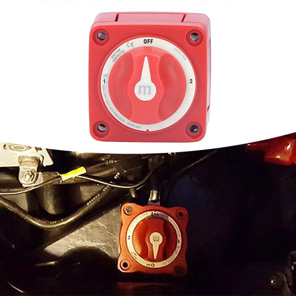 300A Dual Battery Selector Switch 4 Position 1 -2-Both-Off for Marine Boat Truck
