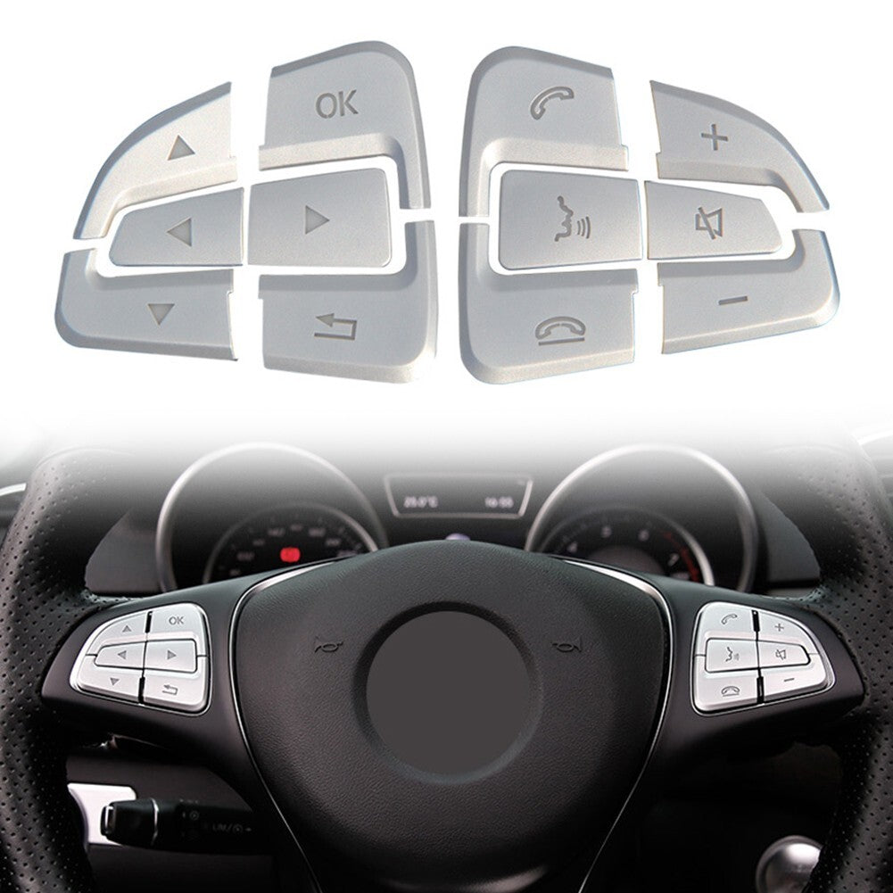 Steering Wheel Button Cover Trim Fit for GLE GLS A B GLA Class Button Cover