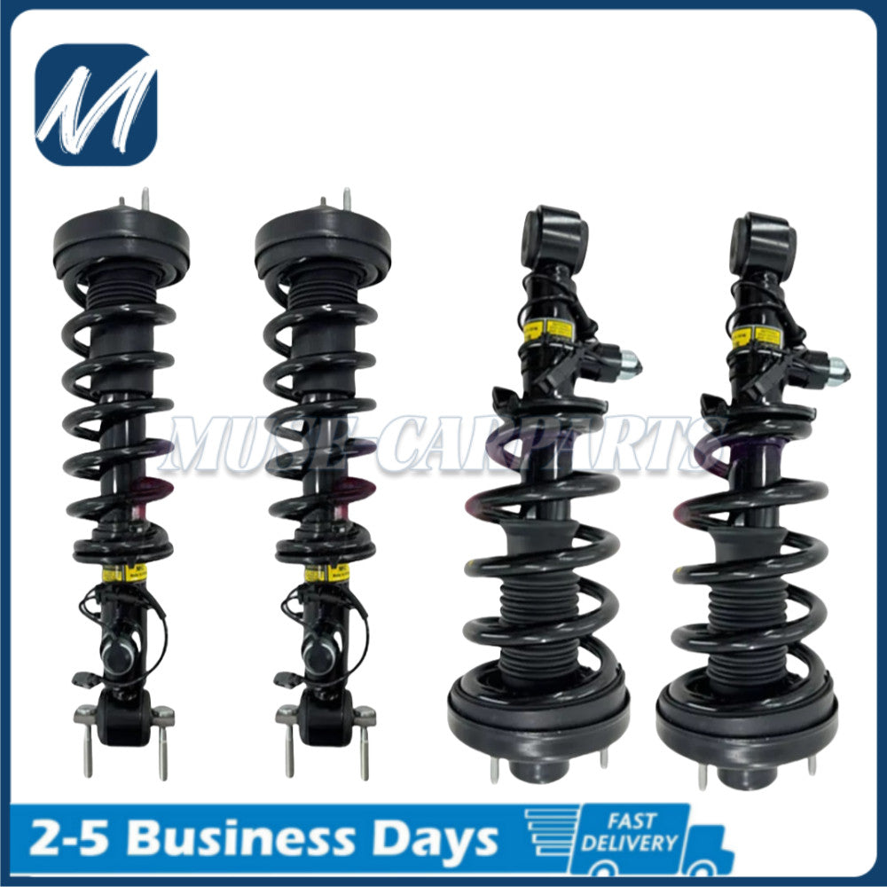 2 Front Spring Shock Struts Fit for Mercedes E350 E450 E63 W213 4Matic w/o ADS 2017