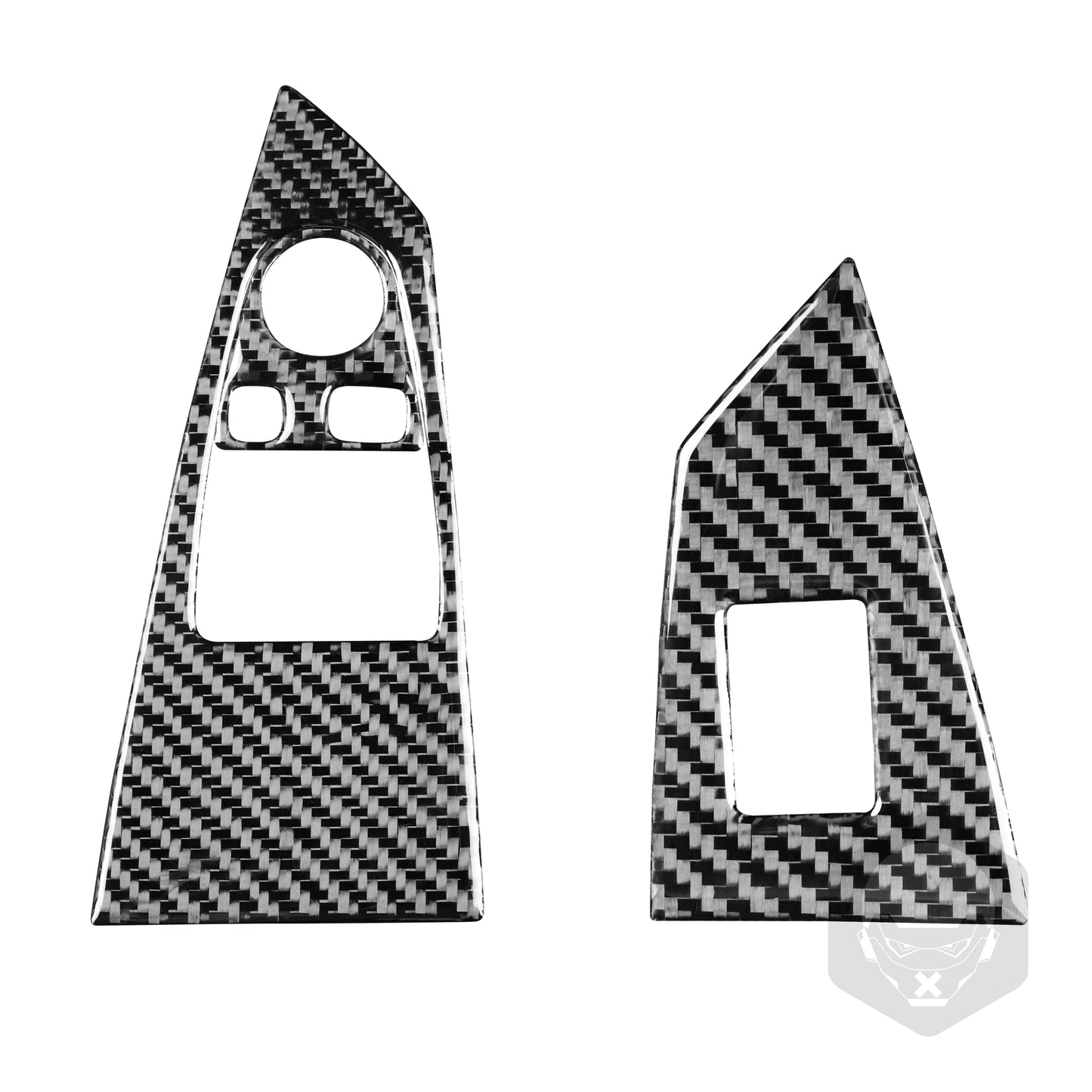 2X Carbon Fiber Rear Air Vent Outlet Frame Cover Trim For Hilux 2015-2021 v