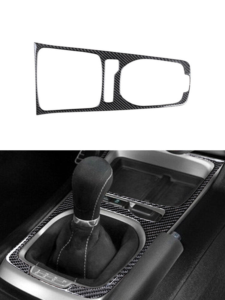 4Pcs Carbon Fiber Interior Handle Frame Cover Trim For Taycan 2019-2022 v
