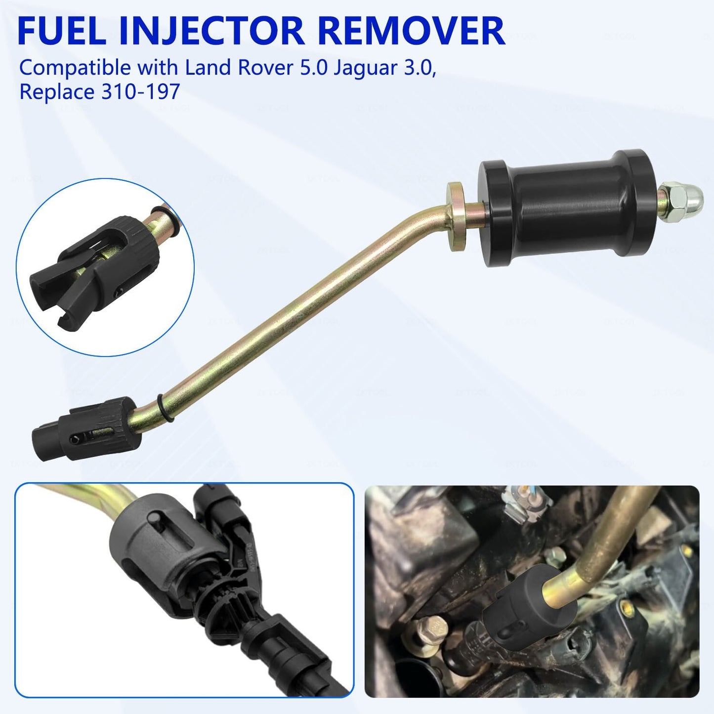 Fuel Injector Removal and Oil Seal Tool Kit for Jaguar 3.0 and for Land Rover 5.0L