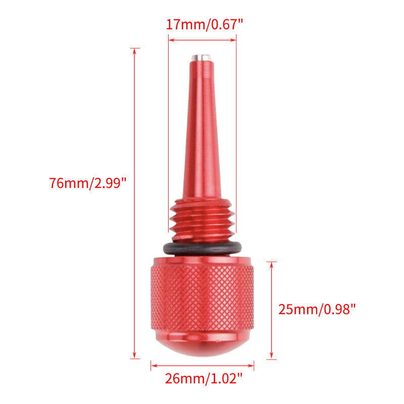 55201 Magnetic Oil Dipstick for Yamaha Predator Inverter Generators Red 4PCS