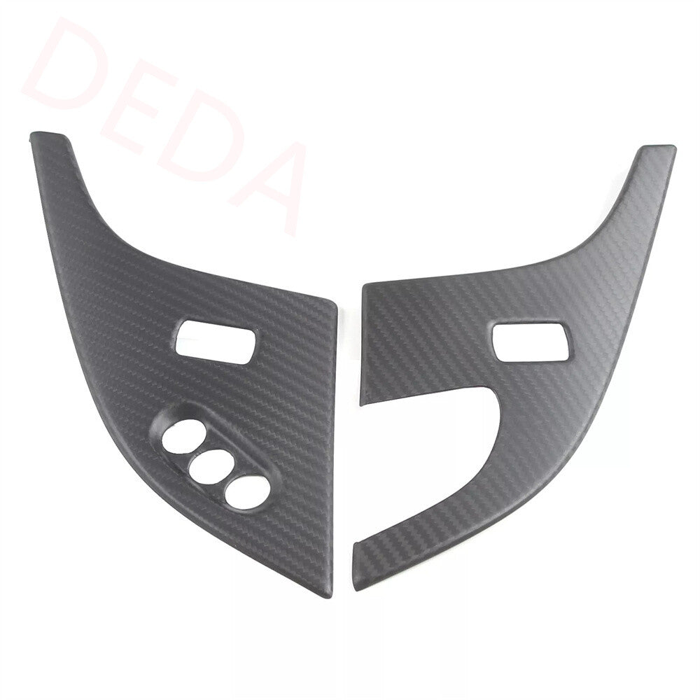Matte Carbon Fiber Child Door Lock Panel Cover for Chevrolet for Corvette C6 2005-13