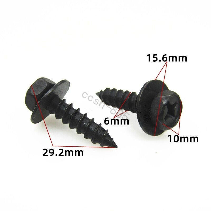 5 Sets Car Fender Lining Wheel Arch Mudguard Trim Clips for Toyota Q