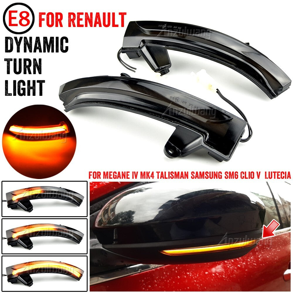 Dynamic Turn Signal Light for Renault Megane IV Talisman 2016-up Clio 5 V 19.06