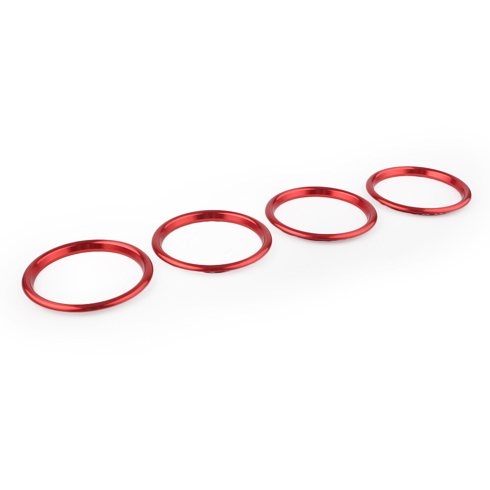 4pcs Car Interior Air Vent Outlet Ring Cover Trim for Audi A3/S3 Q2L 2012-2019