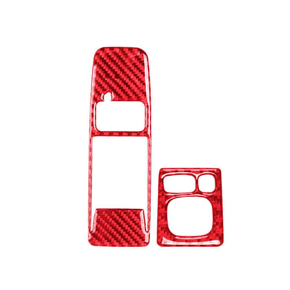 4X Red Carbon Fiber Door Handle Frame Cover Trim for Chrysler 200 2015-17 Type A v