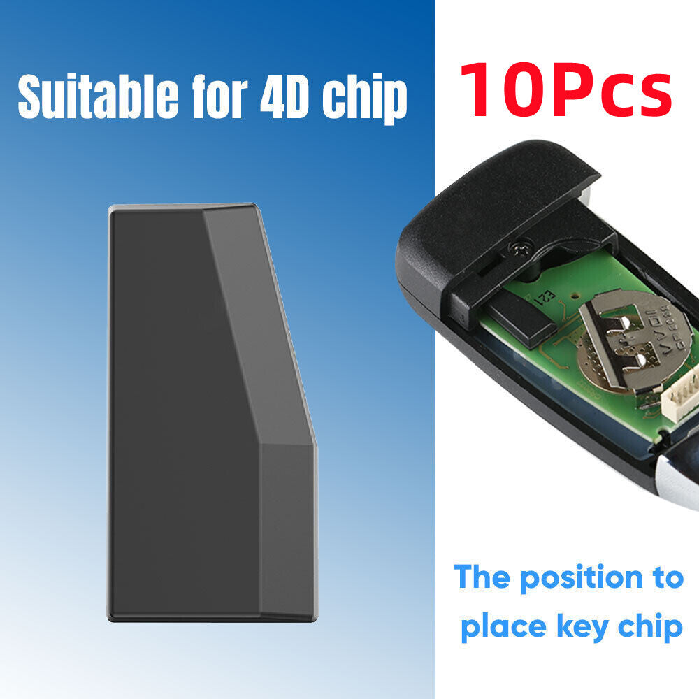 10Pcs 4D 4C Auto Key Transponder Chip Work For KEYDIY KD-X2  Key Tool HK