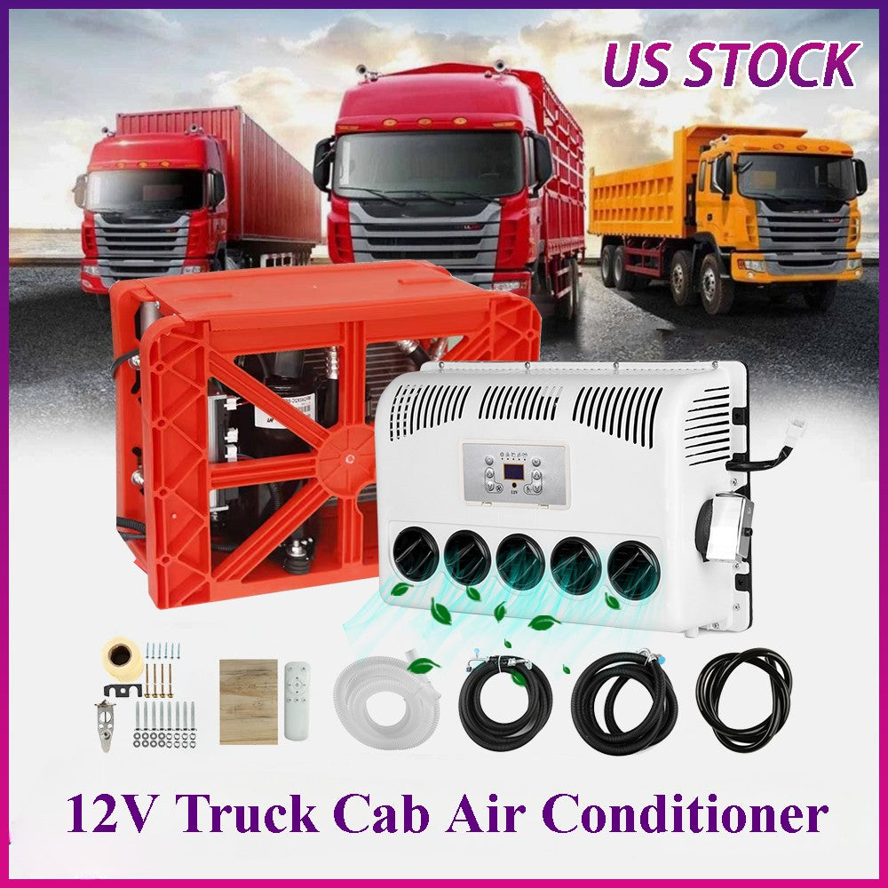 12V Car RV Truck Split Caravan Air Conditioner For Engineering Bus AC Q