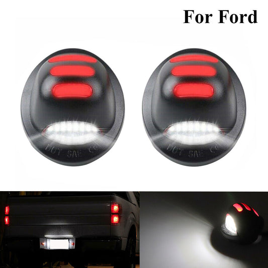 2X  for ford  F350 Accessory Cab Pickup RED LED License Plate Tag Lights Rear Lamp Q