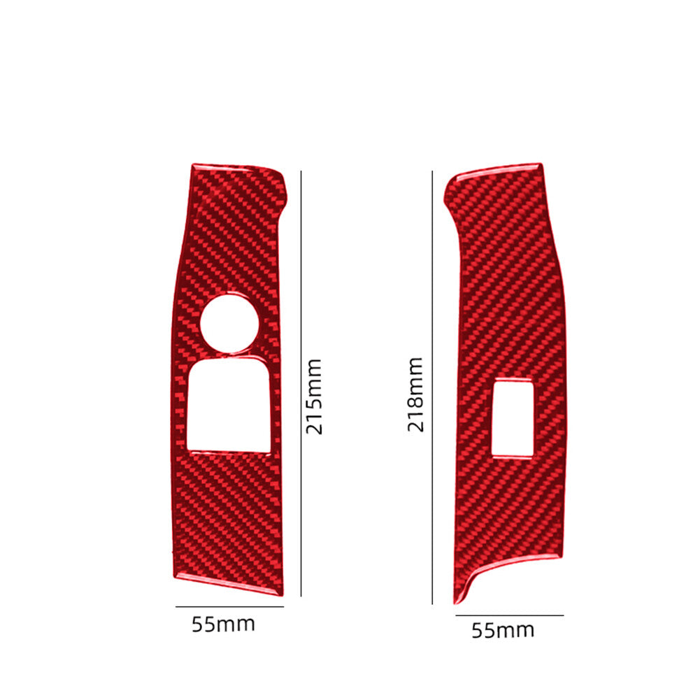 Carbon Fiber Armrest Lower Part Decorative Trim Cover for Honda Accord 2013-2017 v