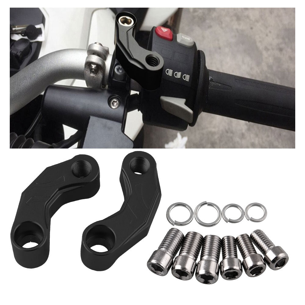 Motorcycle Mirrors Riser Extension Brackets Adapter for BMW R1200GS LC R1200 Q