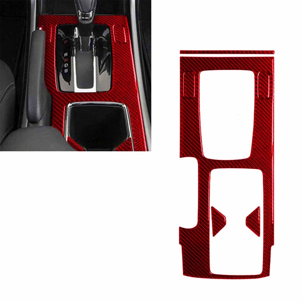 Red Carbon Fiber Full Set Interior Cover Kit Trim Set for Honda Accord 2013-2017