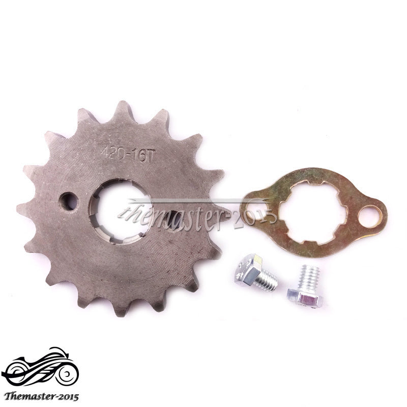 420 16T Tooth 20mm Front Sprocket Gear For 50 70 90 110 125 140cc Pit Bike SSR Q