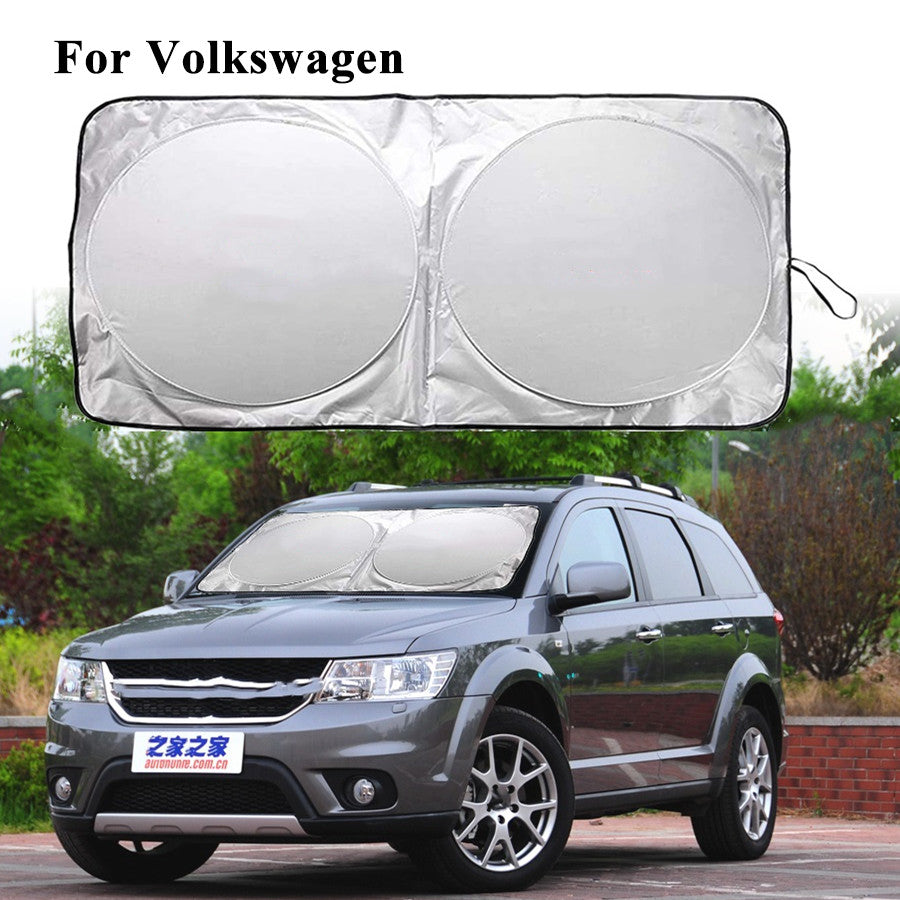 Suitable for large windshields, foldable UV-protective screen sunshade for . n