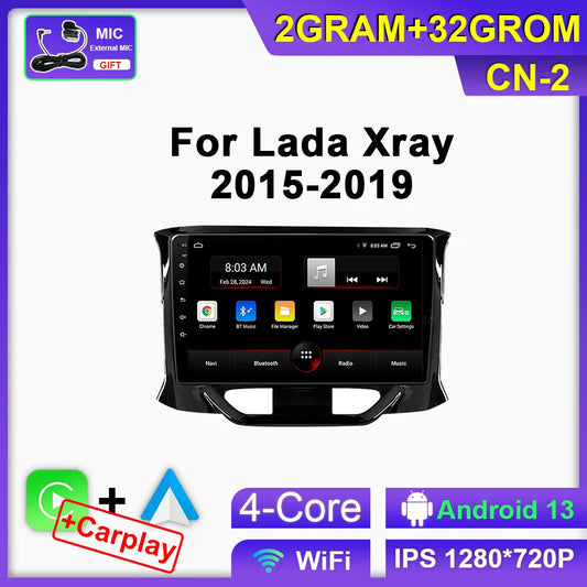 Android Car Radio for LADA Xray 2015-2019 CarPlay GPS Auto Stereo Player Screen