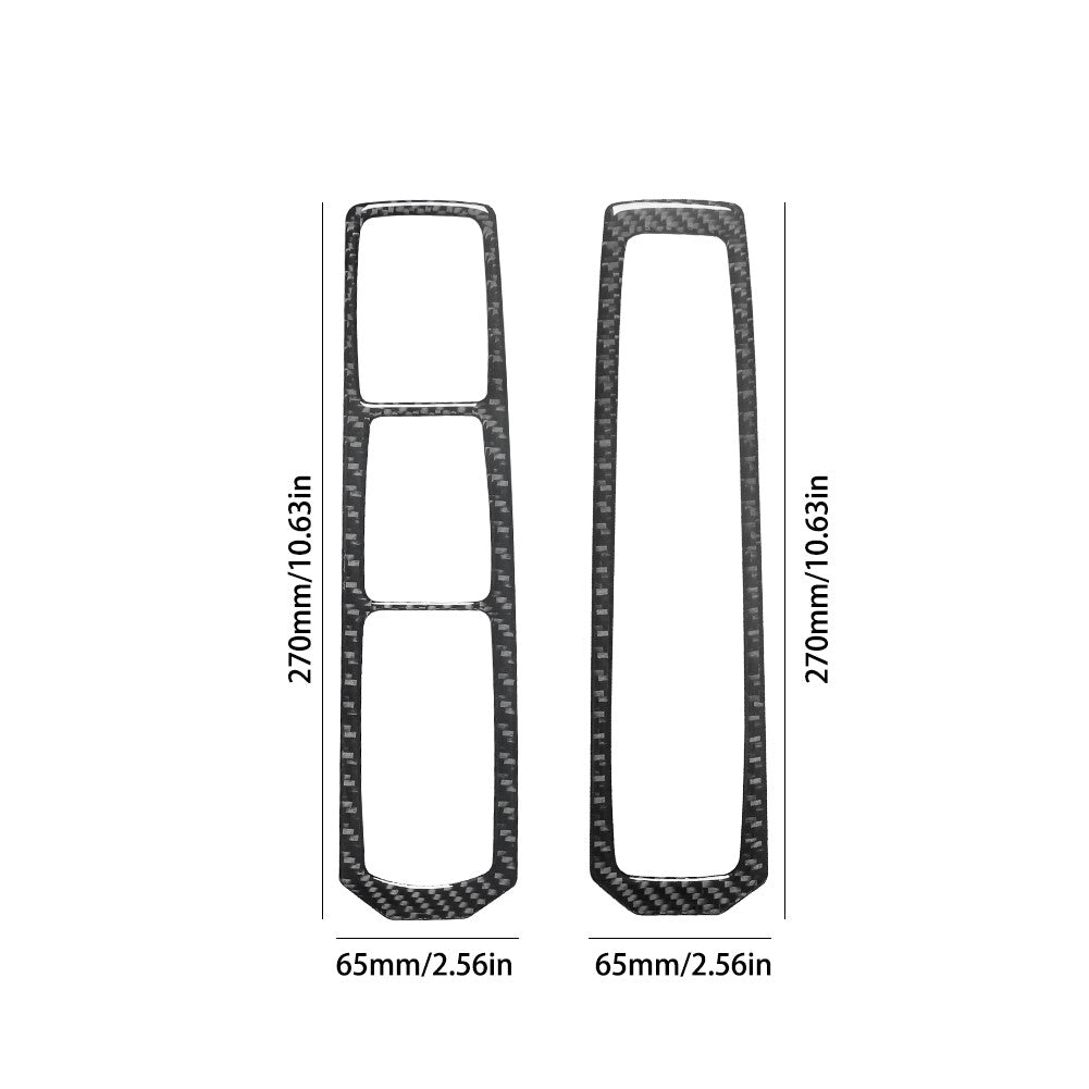 Carbon Fiber Center Console Panel Cover Trim for Honda for Civic Si 2002-2005 v