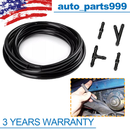 5-piece windshield washing machine nozzle kit, spray pump hose, 2-meter connector, scraper hose - n