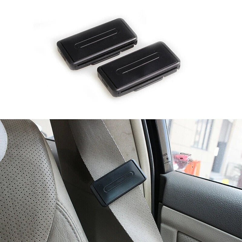 2P Adjustable Car Safety for Seat Belts Holder Stopper Buckle Clamp Safety Belt Clip